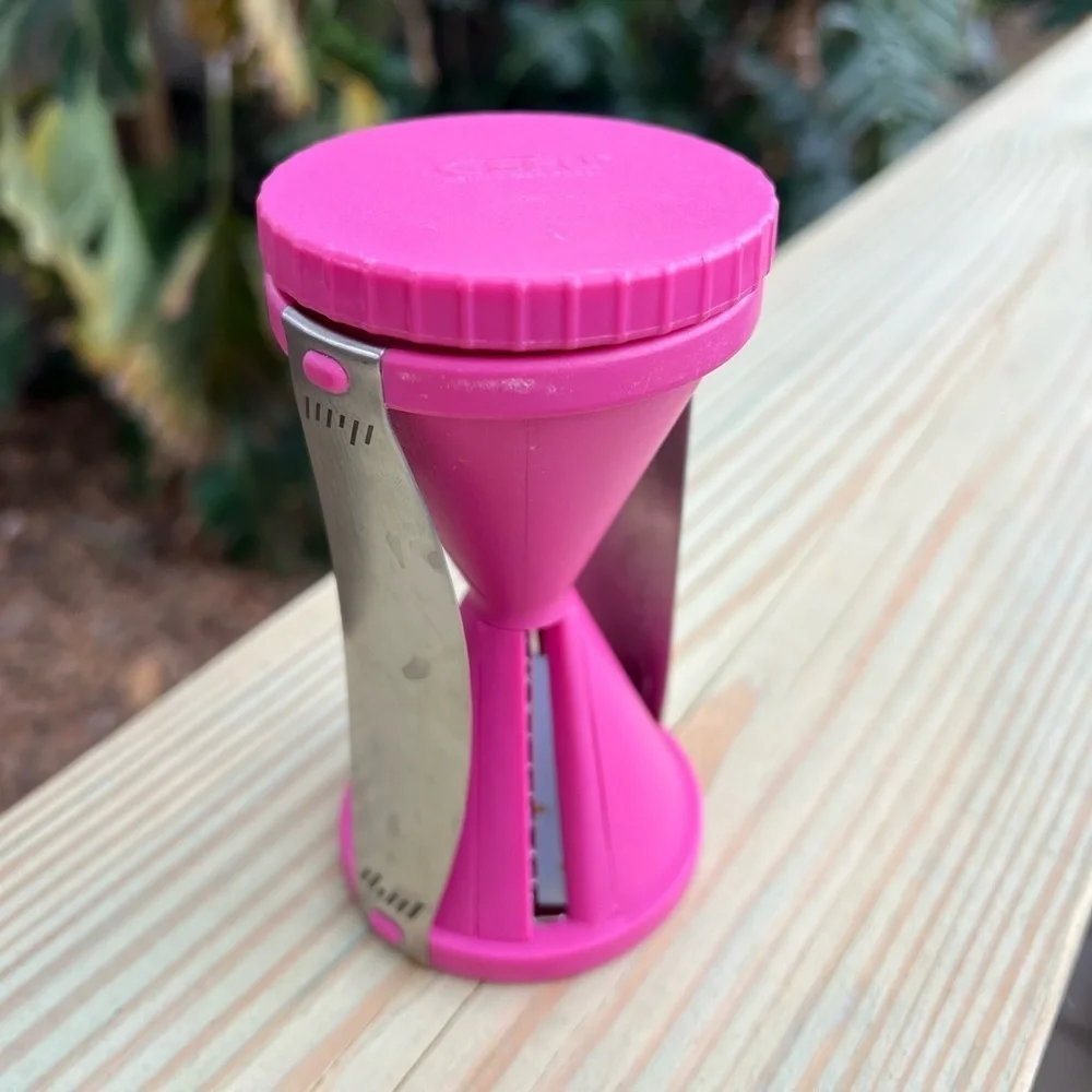 GEFU Pink Spiral Vegetable Cutter - Zoodle Maker for Healthy Meals